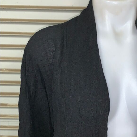 Long sleeve open front kimono with embroidery - Picture 4 of 7